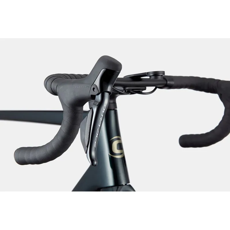 2022 Cannondale SuperSix Evo Hi-Mod Disc Dura-Ace Di2 Road Bike - Gunmetal Green-5